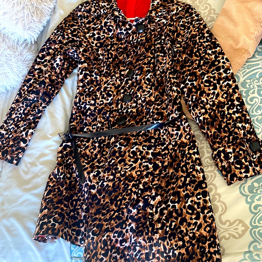 Cheetah Print Trenchcoat